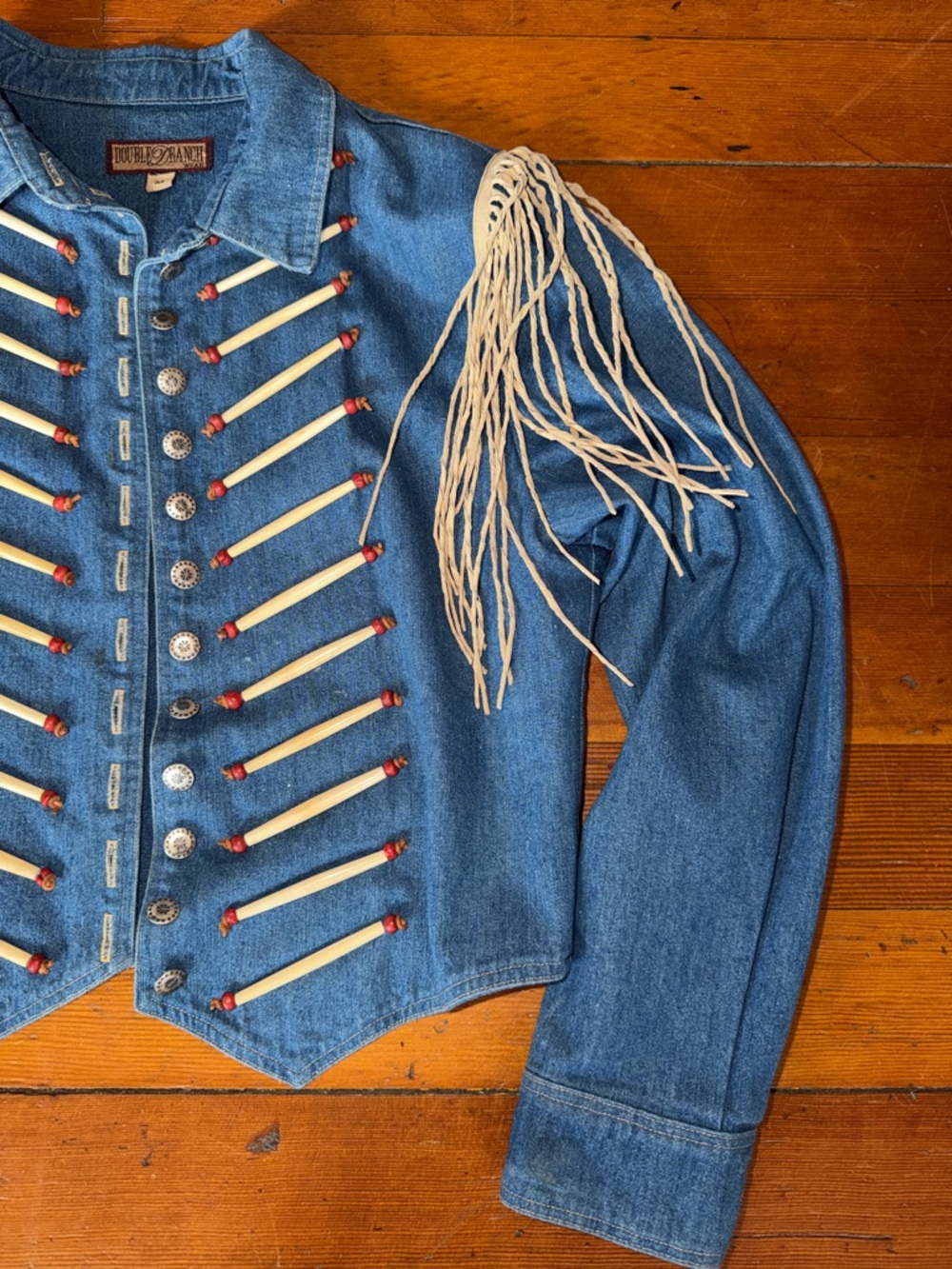 Vintage Double D Ranch Fringe & Beaded Jacket // Size Medium // Ella Langley - Picture 4 of 6